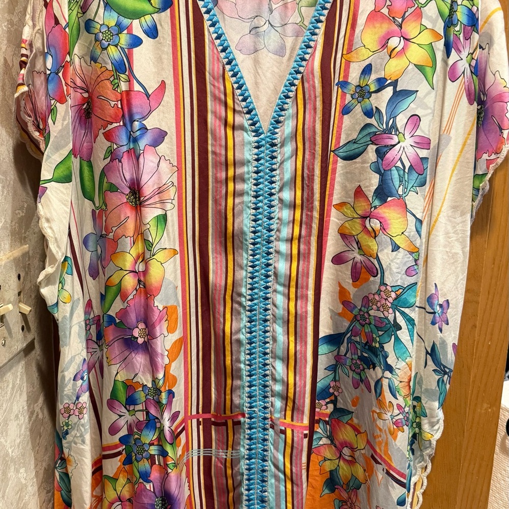 Johnny Was Floral Multicolor Women's Top